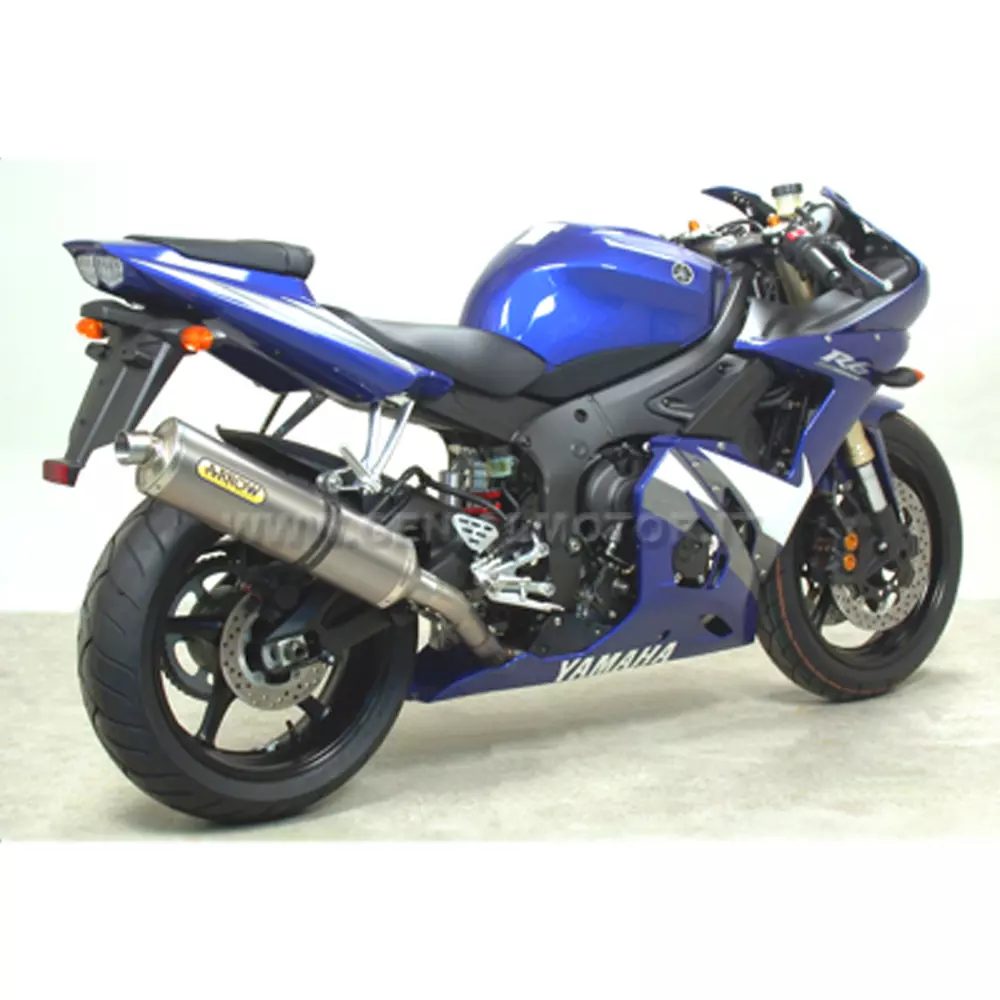 Échappement MIVV GP Noir Pour Yamaha YZF 600 R6 2003-2005 – Homologué, Fabriqué En Italie