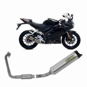 Exhaust System Arrow Approve Alum Thunder Tail Pipe Carbon Yamaha YZF-R 125 2019 > 2020