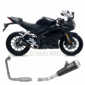 Arrow Header+Exhaust Approved Nichrom Black for YAMAHA YZF-R 125 2019 > 2020
