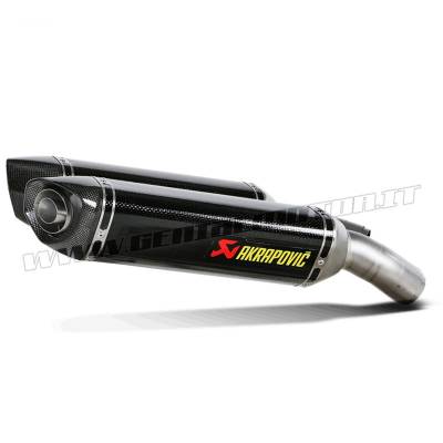S-D10SO3-ZC Pair of Carbon Exhaust Mufflers Akrapovic for Ducati 848 2008 > 2010