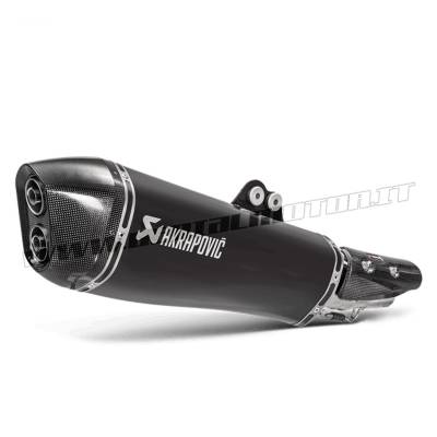 S-KY5SO1-HRAASSBL Exhaust Stainless Steel Approved Muffler Akrapovic for Kymko AK 550 2017 > 2021