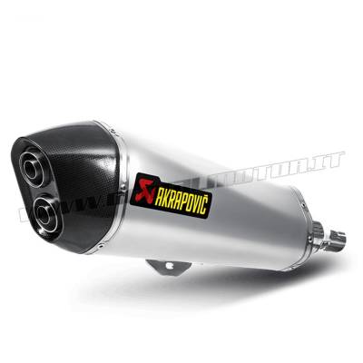 S-PI4SO3-HRSS Exhaust Stainless Steel Muffler Akrapovic for Piaggio BEVERLY 400 2008 > 2013