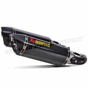 Pair of Carbon Approved Exhaust Mufflers Akrapovic for Ducati MONSTER 1100 2009 > 2010