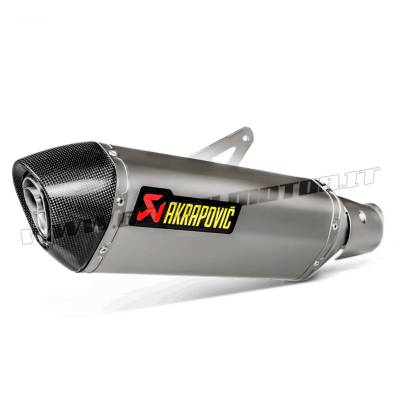 S-K4SO5-HRT Exhaust Titanium Approved Muffler Akrapovic for Kawasaki NINJA 400 2018 > 2021