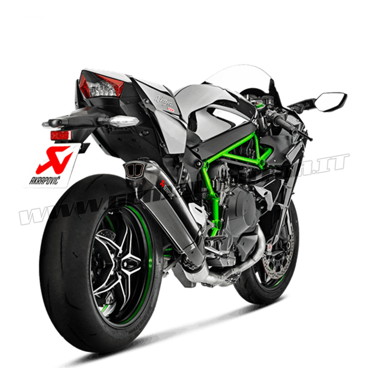 Full System Exhaust Carbon Akrapovic Evolution Kawasaki Ninja H2r