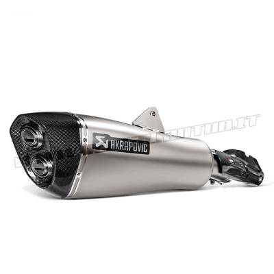 S-B12SO21-HALAGT Exhaust Titanium Approved Muffler Akrapovic for Bmw R 1250 RT 2019 > 2024