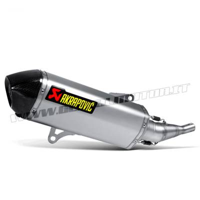 S-Y2SO7-HRSS Exhaust Inox Approved Muffler Akrapovic for Yamaha X-CITY 250 2007 > 2016