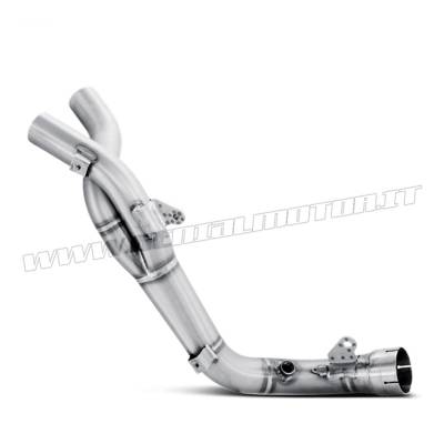L-Y10SO8 Inox Decatalyst Link Pipe Akrapovic for Exhaust YAMAHA YZF-R1 2007 > 2008