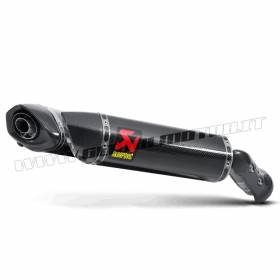 Pair of Carbon Exhaust Approved Mufflers Akrapovic for Yamaha YZF-R1 2009 > 2014