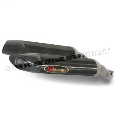 S-Y10SO6-HDTC/1 Pair of Carbon Exhaust Approved Mufflers Akrapovic for Yamaha YZF-R1 2004 > 2006