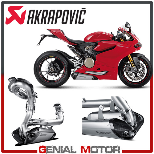 Full System Exhaust Titanium Akrapovic For Ducati Panigale 1199 2012 2014 Ebay