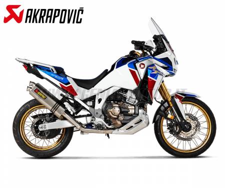 S-H11R2-WT/2 Full System Exhaust Titanium Racing Akrapovic with Stainless Steel Headers for HONDA CRF1100L Africa Twin Adventure sports 2020 > 2023