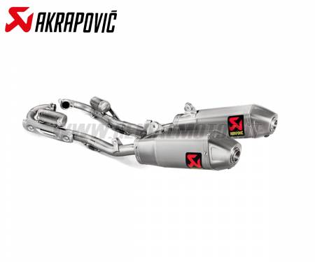 S-H2MET11-CIQTA Full System Exhaust Titanium Akrapovic with Stainless Steel Headers for HONDA CRF 250 R / RX 2018 > 2020