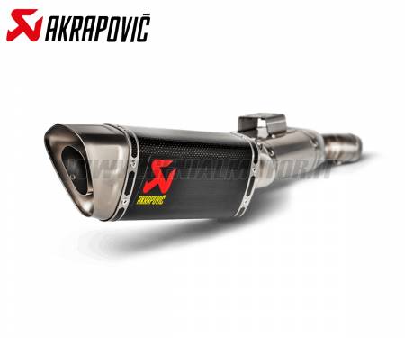 S-B9SO2-APC Exhaust Carbon Muffler Akrapovic with Titanium EndCap for Bmw F 900 R 2020 > 2024