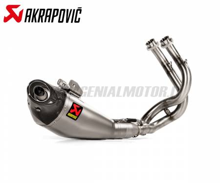 S-K6R12-HEGEHT Full System Exhaust Titanium Racing Akrapovic with Stainless Steel Headers for KAWASAKI Z 650 2017 > 2020