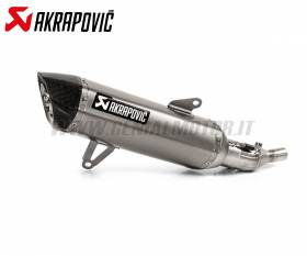 Exhaust Stainless Steel Approved Muffler Akrapovic with Carbon EndCap for YAMAHA TRICITY 300 2020