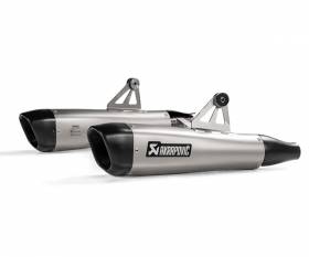 Exhaust Muffler Akrapovic Double Titanium Triumph Boneville T100 2017 > 2020
