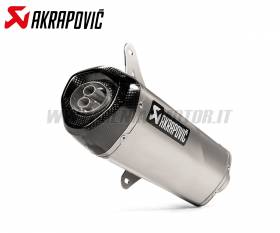 Exhaust Stainless Steel Approved Muffler Akrapovic with Carbon EndCap for PIAGGIO VESPA GTS 125/150 ie SUPER 2009 > 2016