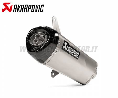 S-VE3SO9-HRSS Exhaust Stainless Steel Approved Muffler Akrapovic with Carbon EndCap for PIAGGIO VESPA GTS 250 2005 > 2013
