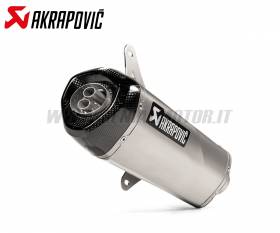 Exhaust Stainless Steel Approved Muffler Akrapovic with Carbon EndCap for PIAGGIO VESPA GTV 300 2010 > 2015