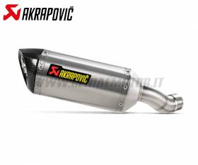 Exhaust Titanium Approved Muffler Akrapovic with Carbon EndCap for KAWASAKI Z 900 2020 > 2024