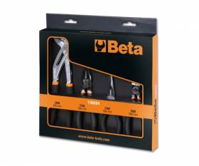 Set BETA universal pliers and nose pliers,nippers,pliers+closed hinge chrome