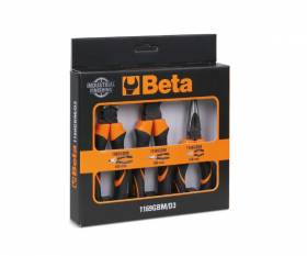 BETA universal pliers and nose pliers set, wire cutters,industrial finish handle