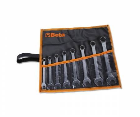 42SLIM/B8I-E Set of 8 BETA combination wrenches with low head in a canvas bag