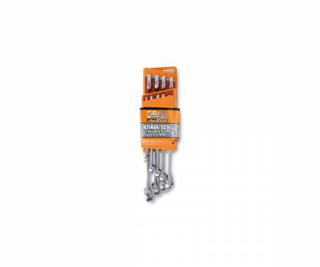 42INOX/SC9 Serie BETA di 9 chiavi combinate in acciaio inossidabile con supporto compatto