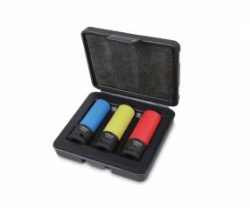 BETA Set 3 Steckschlüssel Maschine für Radmuttern + farbige Polymereinsätze