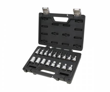 923E-FTX/C17 BETA set of 17 socket wrenches for Torx profile screws in plastic case