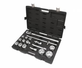 BETA set of 12 hex sockets and 5 accessories, in plastic case