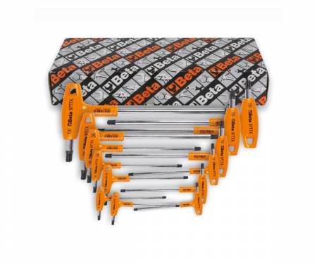 97TTX/S13 BETA series with 13 folded male wrenches, handle for chrome Torx impression screws