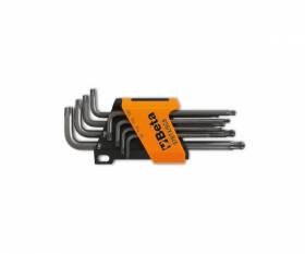 BETA series of 8 ball end bent male keys for Torx head screws