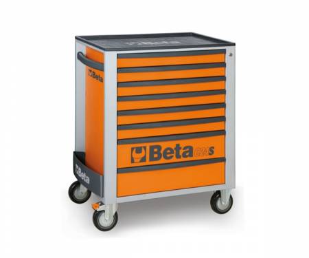 C24S/8-O Cassettiera mobile BETA arancione con 8 cassetti