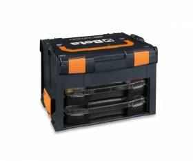 BETA tool case COMBO empty 2 transportable small parts boxes
