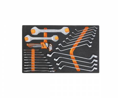M30 Soft tray BETA open ended spanners, curved keys and folded hex keys