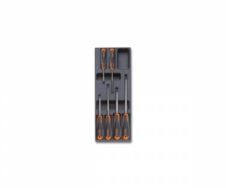 T213 ABS rigid BETA thermoformed 6 Beta Evox screwdrivers for Phillips screws