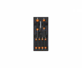 Rigid BETA thermoformed ABS set of 6 pin punches with handle and 4mm bolt