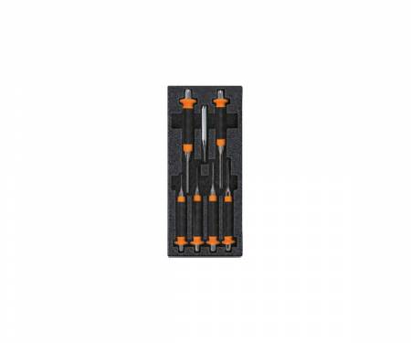 T239 Rigid BETA thermoformed ABS set of 6 pin punches with handle and 4mm bolt