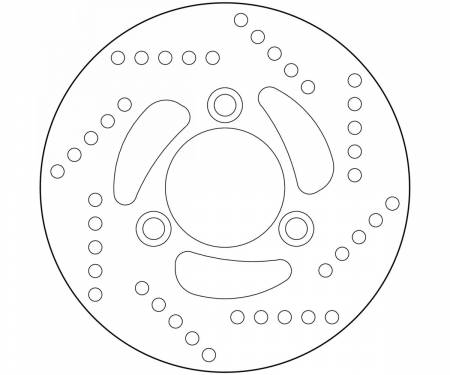 68B40714 Brake Disc Fixed Brembo Serie Oro Front for Kymco Dink Lx 125 1999 > 2001