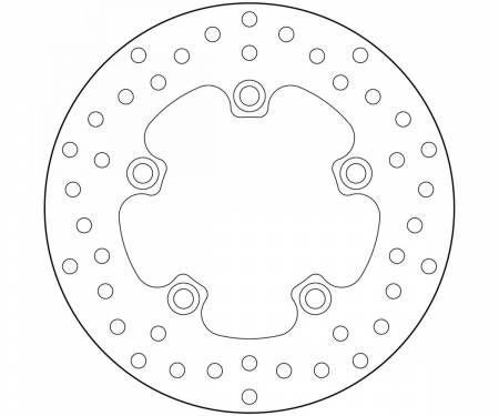 68B40728 Brake Disc Fixed Brembo Serie Oro Front for Sym Hd 2 125 2010 > 2013