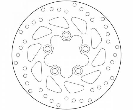 68B40731 Brake Disc Fixed Brembo Serie Oro Front Kymco Dink Classic 50 2003 > 2007