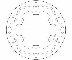 Brake Disc Fixed Brembo Serie Oro Rear for Yamaha Wr F 400 1998 > 2000