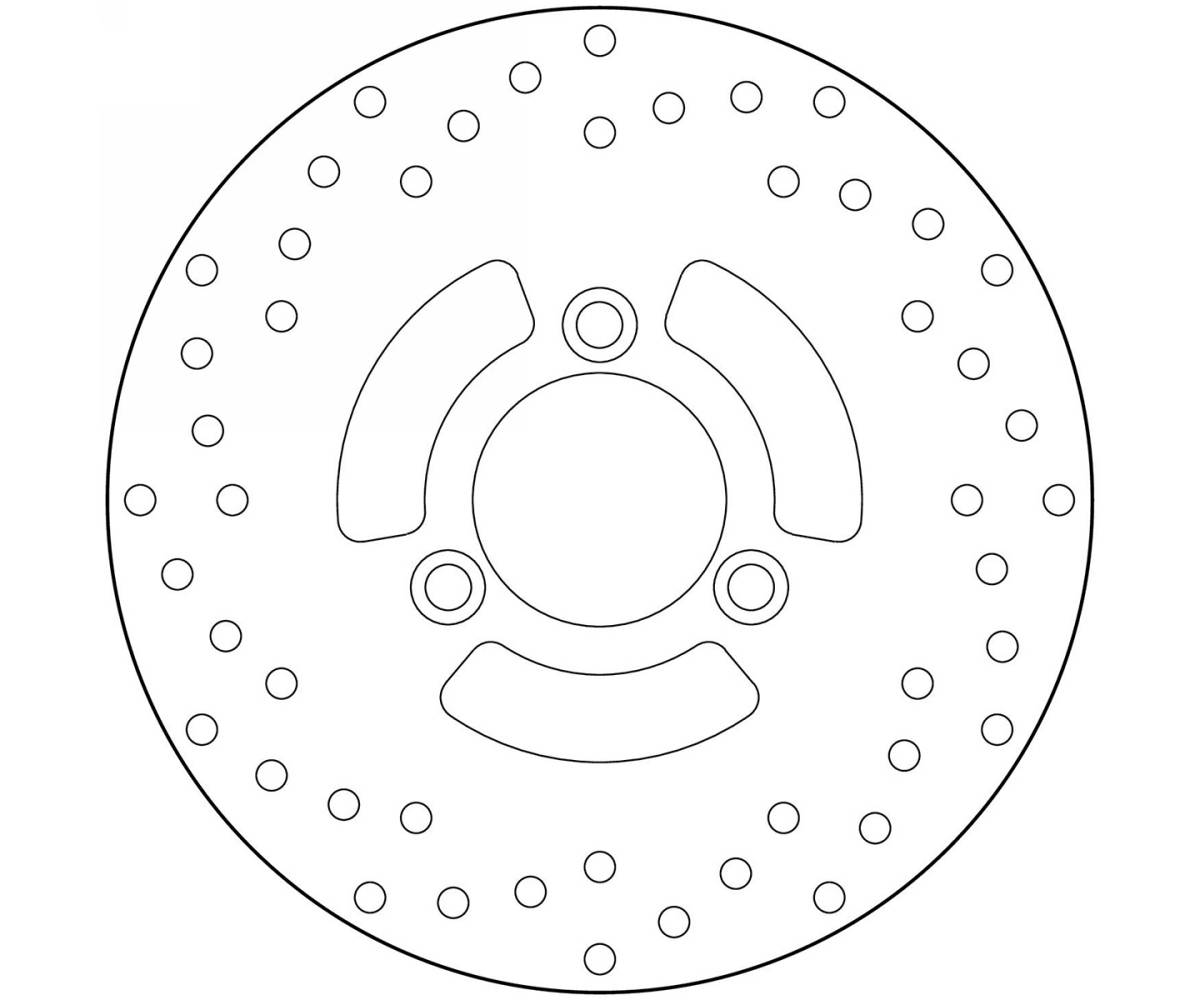 68B40757 Brake Disc Fixed Brembo Serie Oro Front for Kymco People 150 1999 > 2004