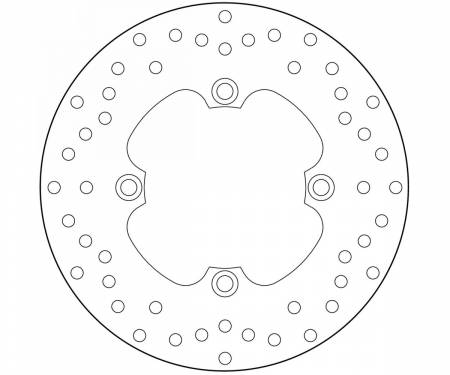 68B40780 Brake Disc Fixed Brembo Serie Oro Rear for Buell X1 1200 1998 > 2002
