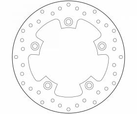 Brake Disc Fixed Brembo Serie Oro Rear for Kymco Xciting 250 2005 > 2008
