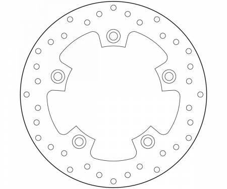 68B40799 Brake Disc Fixed Brembo Oro Rear for Kymco Xciting Abs 400 2014 > 2016