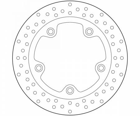 68B407A7 Brake Disc Fixed Brembo Serie Oro Front for Sym Citycom 300 2010 > 2016