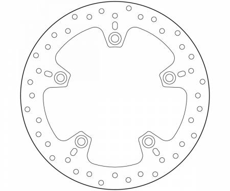 68B407C0 Brake Disc Fixed Brembo Serie Oro Rear for Bmw R 1200 Rt 1200 2005 > 2007